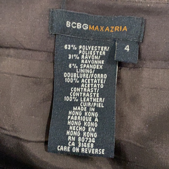 BCBG MaxAzria pencil skirt with leather detail - Picture 3 of 3